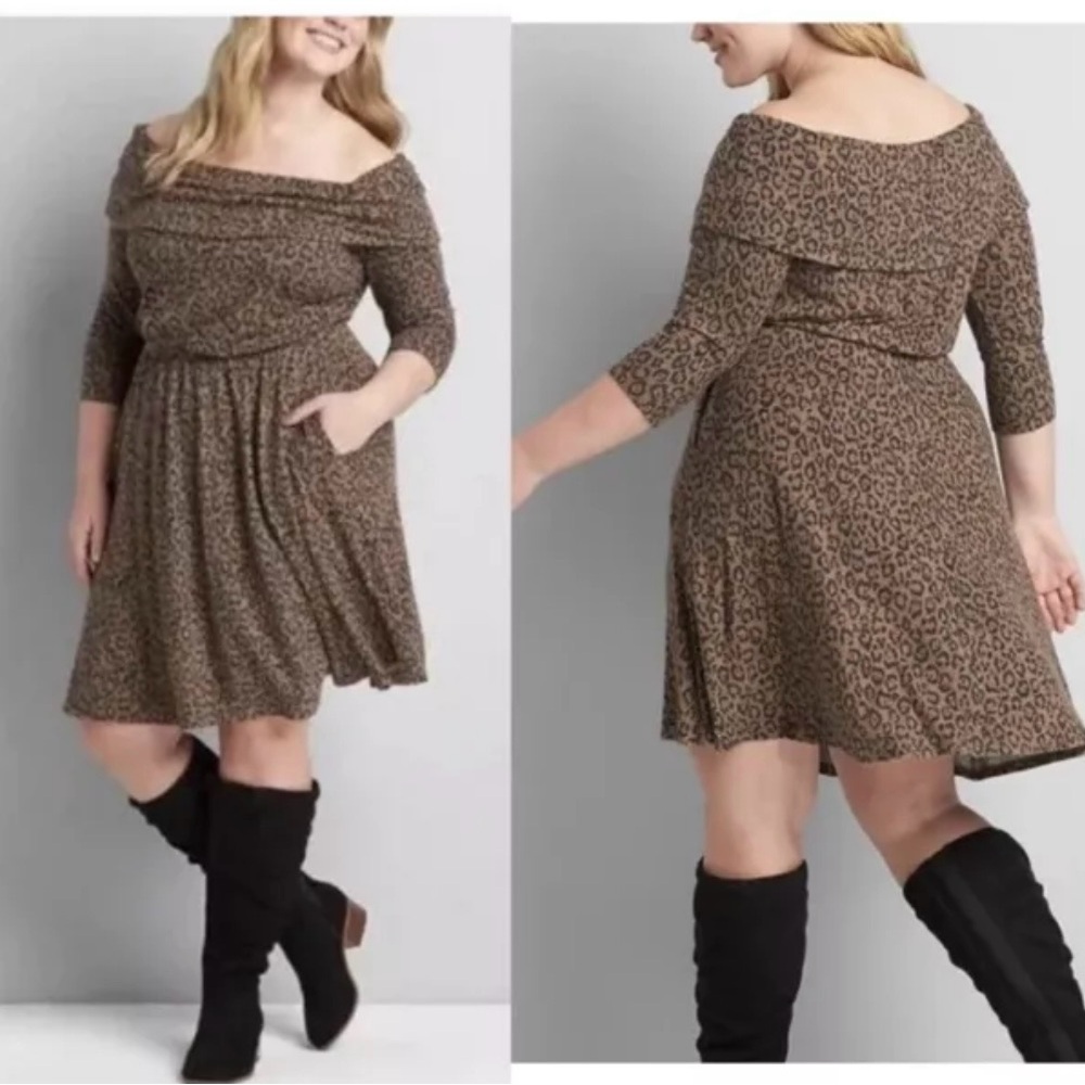 Lane Bryant Off the Shoulder Dress